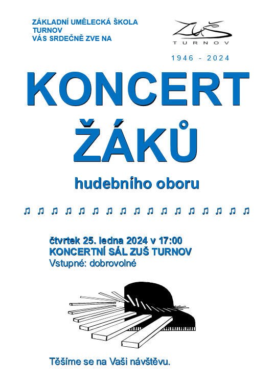 Koncert žáků 25. 1. 2024
