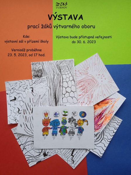 Výstava prací žáků výtvarného oboru